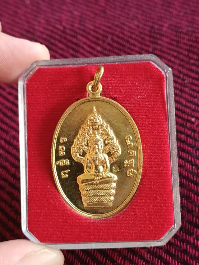 เหรียญทองฝาบาตร พระนาคปรก รุ่นแรก หลวงพ่อสุนทร วัดหนองสะเดา สระบุรี ปี 2559 6