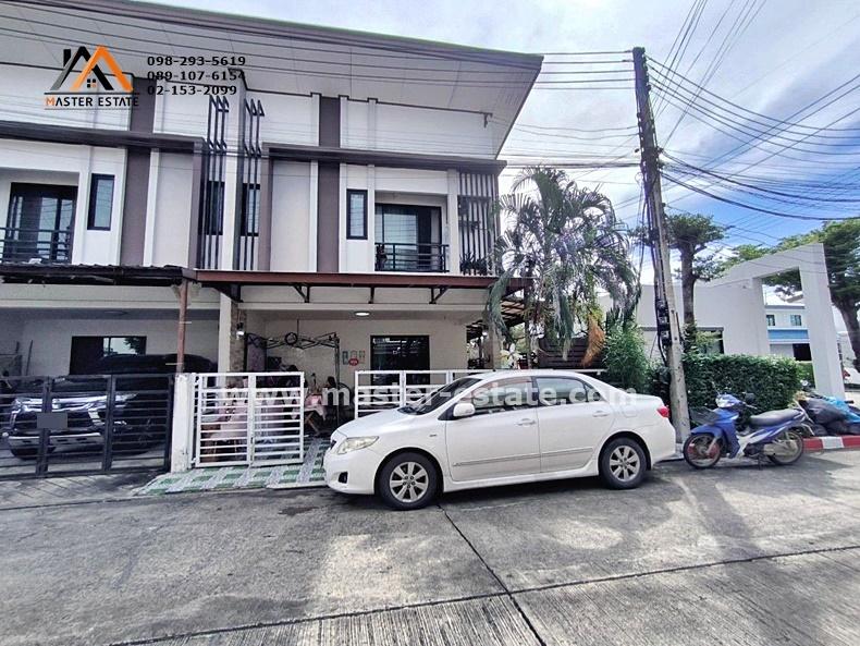 บ้านฟ้าปิยรมย์ เฟส 12 ทาวน์เฮ้าส์ 2 ชั้น หลังมุม 29.3 ตร.ว. มีพื้นที่ด้านข้าง ต่อเติมครบ พร้อมอยู่ อ.ลำลูกกา จ.ปทุมธานี 2