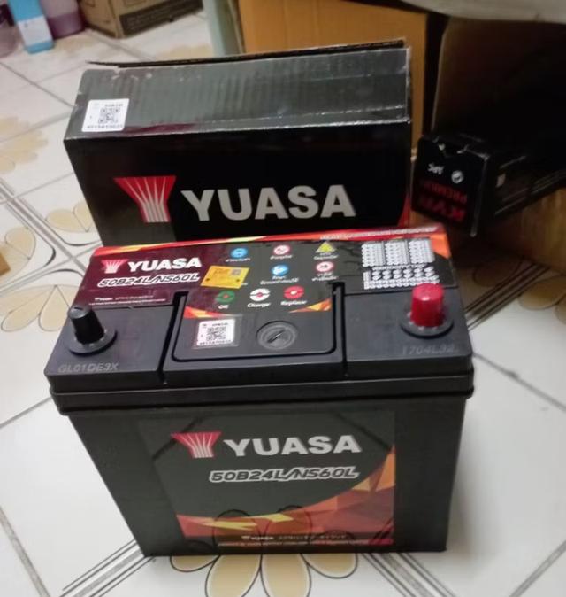 Yuasa แบตเตอรี่สำหรับรถเก๋งเครื่องไม่เกิน 1,500 - 1,800 cc 1