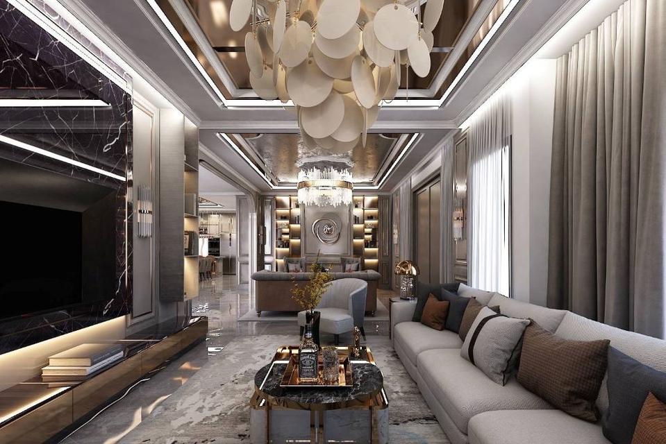 ขายหรือให้เช่าบ้านเดี่ยวสุดหรู 2 ชั้น แกรนด์บางกอกบูเลอวาร์ด กรุงเทพกรีฑา 135 ตร.ว. เลี้ยงสัตว์ได้ ตกแต่งจัดเต็ม ใกล้สนามบินสุวรรณภูมิ 4