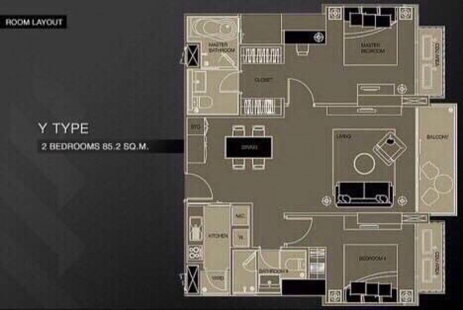 รูป ให้เช่า คอนโด เช่าคอนโดโนเบิล บี33 For Rent Noble B33 69 ตรม. 1