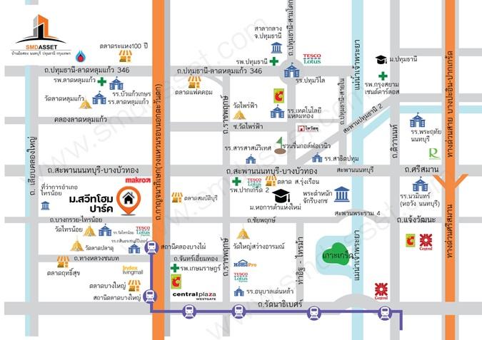 ขายราคาพิเศษ ทาวน์เฮ้าส์หลังริม รีโนเวทใหม่ ม.สวีทโฮมปาร์ค บางบัวทอง–ไทรน้อย 14