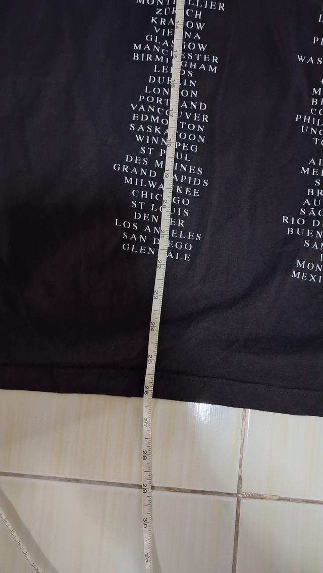 เสื้อยืดวินเทจมือสอง สีดำ Vintage 2019 Shawn Mendes The Tour Concert T-Shirt Unisex XLarge Flower Graphic มือสองสภาพดี ลายสกรีนสวยสไตล์เสื้อทัวร์ รูปที่ 7