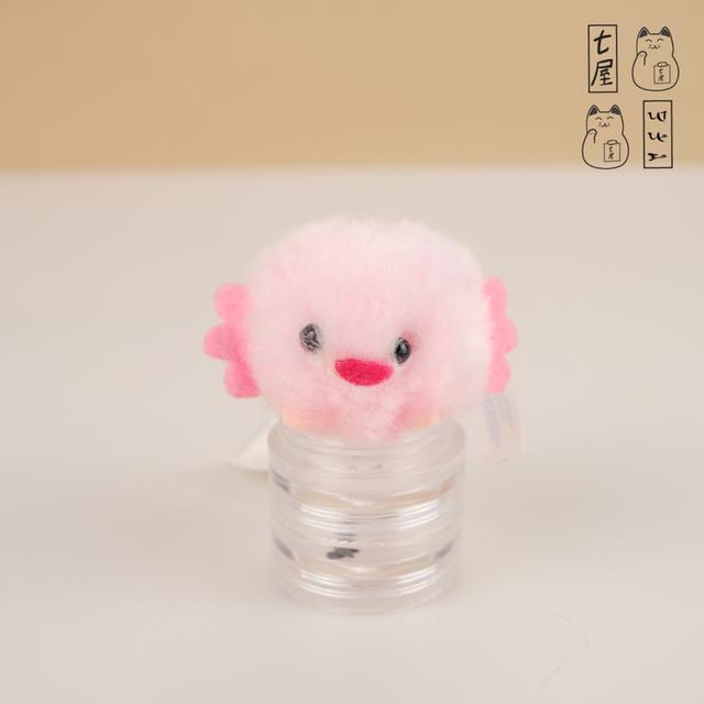 พวงกุญแจ ตุ๊กตา ต้าวอูปาป้า。แอกโซลอเติล。ขนฟู 🐙 Axolotl Fuwapon Fluffy Keychain Charm Tiny 5 cm ✅ AMUSE・Manmaru Wooper-looper Fuwapon ❄️✨ รูปที่ 2