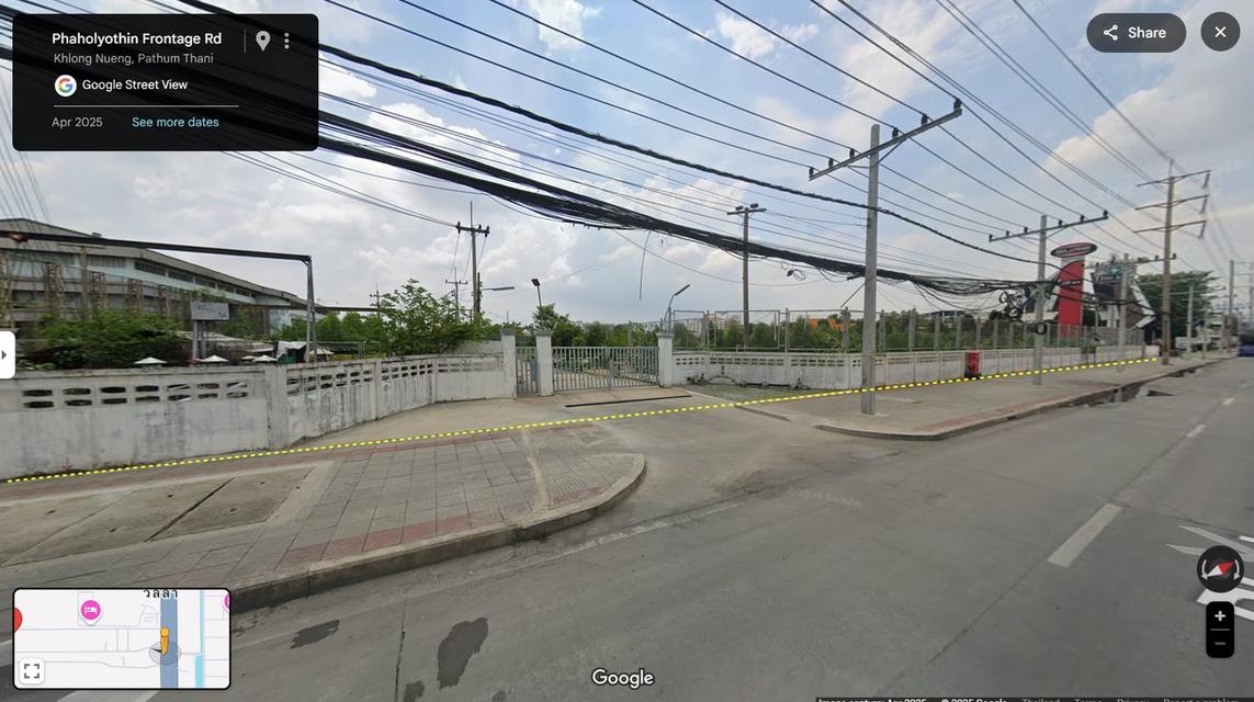 ขายที่ดินผังสีม่วง ติดถนนพหลโยธิน นวนคร พื้นที่ 110-3-35 ไร่ ต.คลองหนึ่ง อ.คลองหลวง จ.ปทุมธานี 2