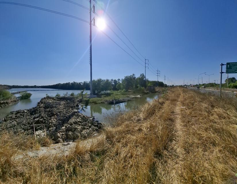 ขายที่ดินเปล่า ติดถนนสุขุมวิท จังหวัดสมุทรปราการ ฝั่งทะเล เนื้อที่ 18 ไร่ ราคาไร่ละ 4 ล้าน โทร 093-621-5000 4