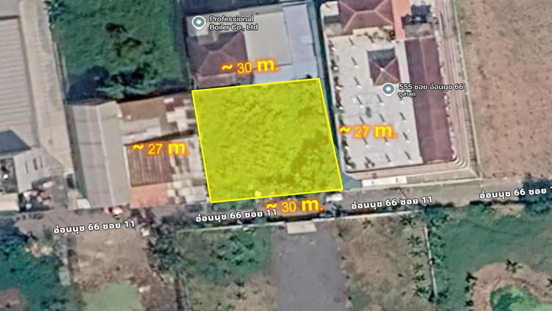 ขายที่ดินเปล่า ทำเลทอง อ่อนนุช 66 แยก 19 ถมแล้ว 1