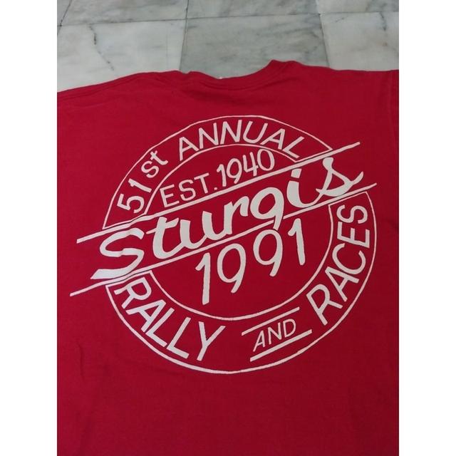 เสื้อยืดแขนสั้น แนวไบค์เกอร์ Sturgis,S.D.Ride & Free 51st Anniversary 1991 แท้ มือสอง สภาพดี ของพร้อมส่งครับ รูปที่ 8