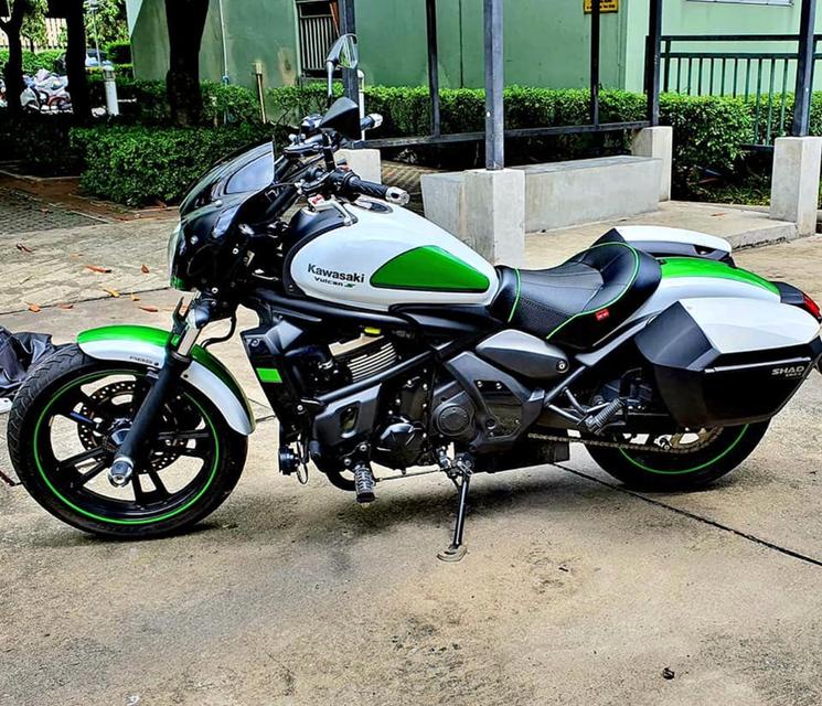 ส่งต่อ Kawasaki Vulcan 650 ปี 2017 สีขาวเขียว ราคาแบ่งปัน