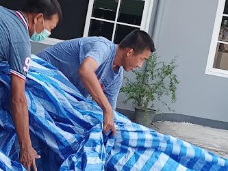 #ผ้าใบ ผ้าบลูชีท ช่างรับตัดเย็บทุกขนาด 0817354812 ผ้าฟาง บางกะปิช่างรับตัดเย็บทุกขนาด รูปที่ 7