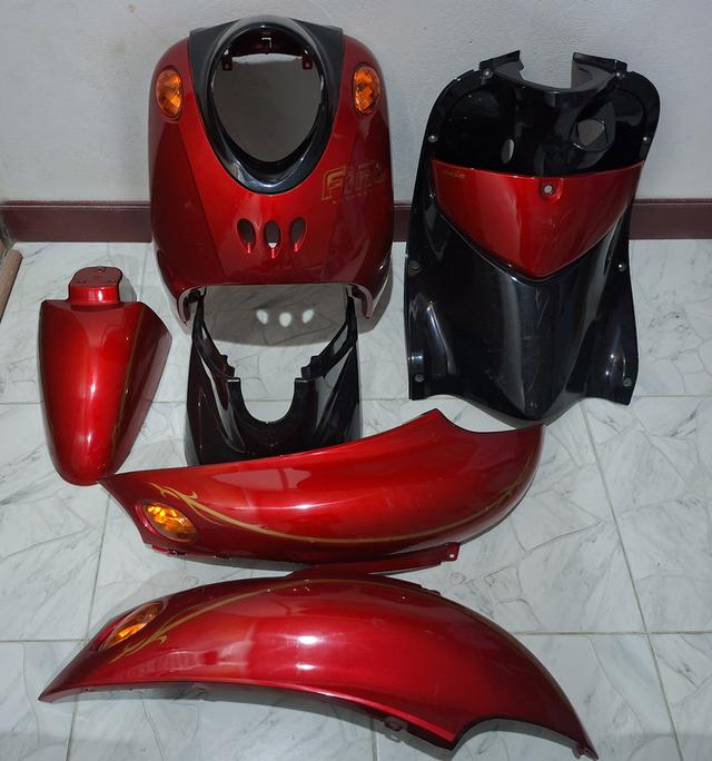 ชุดสีฟีโน่แดง-ดำ จำนวน6ชิ้น