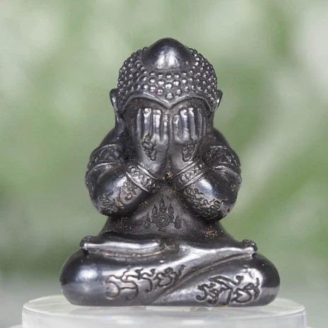 Phra Pidta Amulet – Miracle Wealth Edition (Mekasit Alloy with Silver &amp; Gold Takrut) by Luang Pho Yod