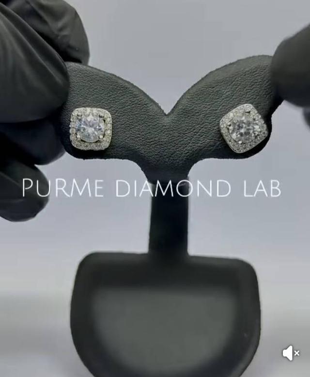 ต่างหูเพชร ดีไซน์โดดเด่น งานผีมือละเอียดประณีต ราคาสบายกระเป๋า พร้อมใบรับรอง - ปุอามี่ Diamond Lap Rama2 (083-2469526)