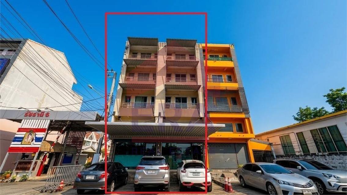 ขายอาคารพาณิชย์ 4.5 ชั้น หน้าโครงการรัชธานี 6 ติดถนนสายไหม ใกล้สถานีรถไฟฟ้าคูคต 2