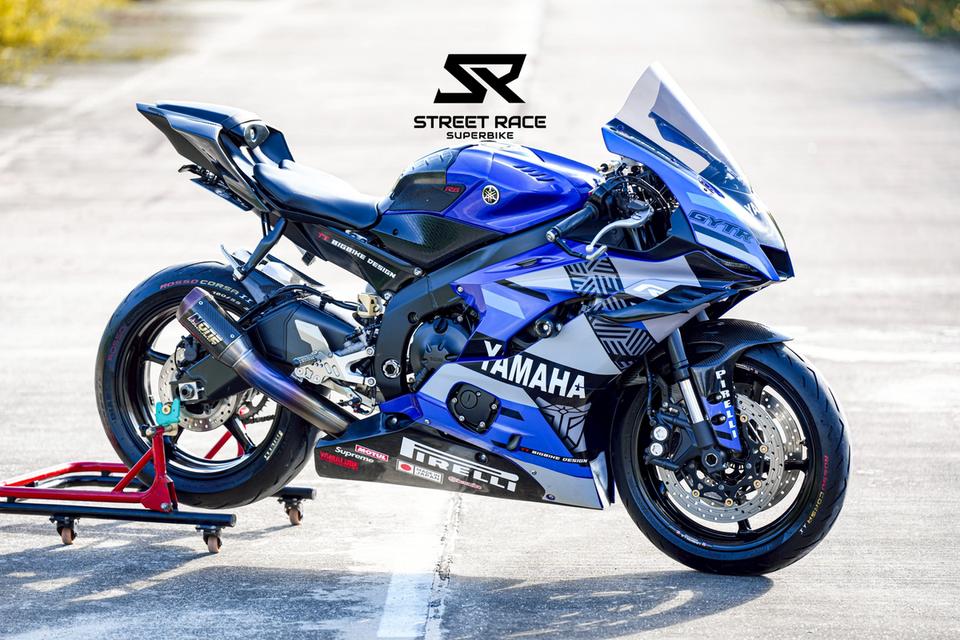2021 Yamaha yzf-r6 น้ำเงิน รถปี 2021 รถสวย มือเดียว ของแต่งท่วมๆ 8