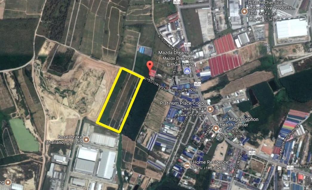 ขายที่ดิน ติดนิคมอีสเทิร์นซีบอร์ด เข้าซอยมาบยางพร 27 หรือ 31  5