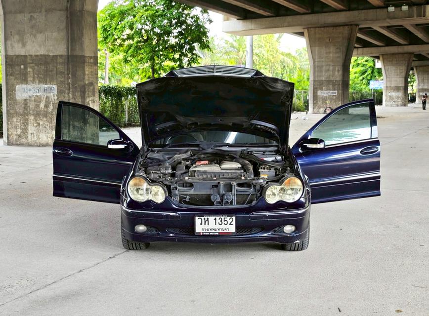 ขายรถ Benz C200 W203 ปี 2003 สีน้ำเงิน เกียร์ออโต้ 15