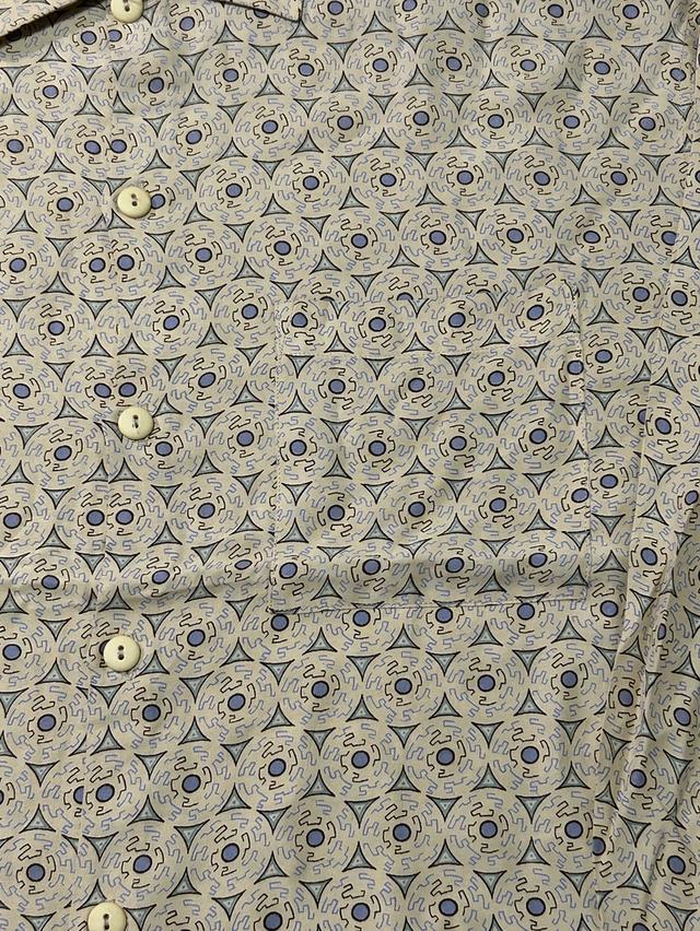 เสื้อเชิ้ตวินเทจ 90s L'attonnement AMBROZZIO - Baroque Medallion Shirt งานหายาก Made in France รูปที่ 5