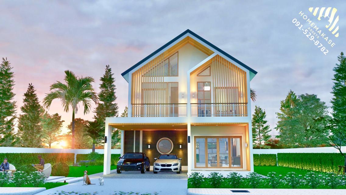 บ้านเดี่ยวบางละมุง โฮมมากาเสะ ตลาดโรงโป๊ะ พัทยา-แหลมฉบัง ชลบุรี 1