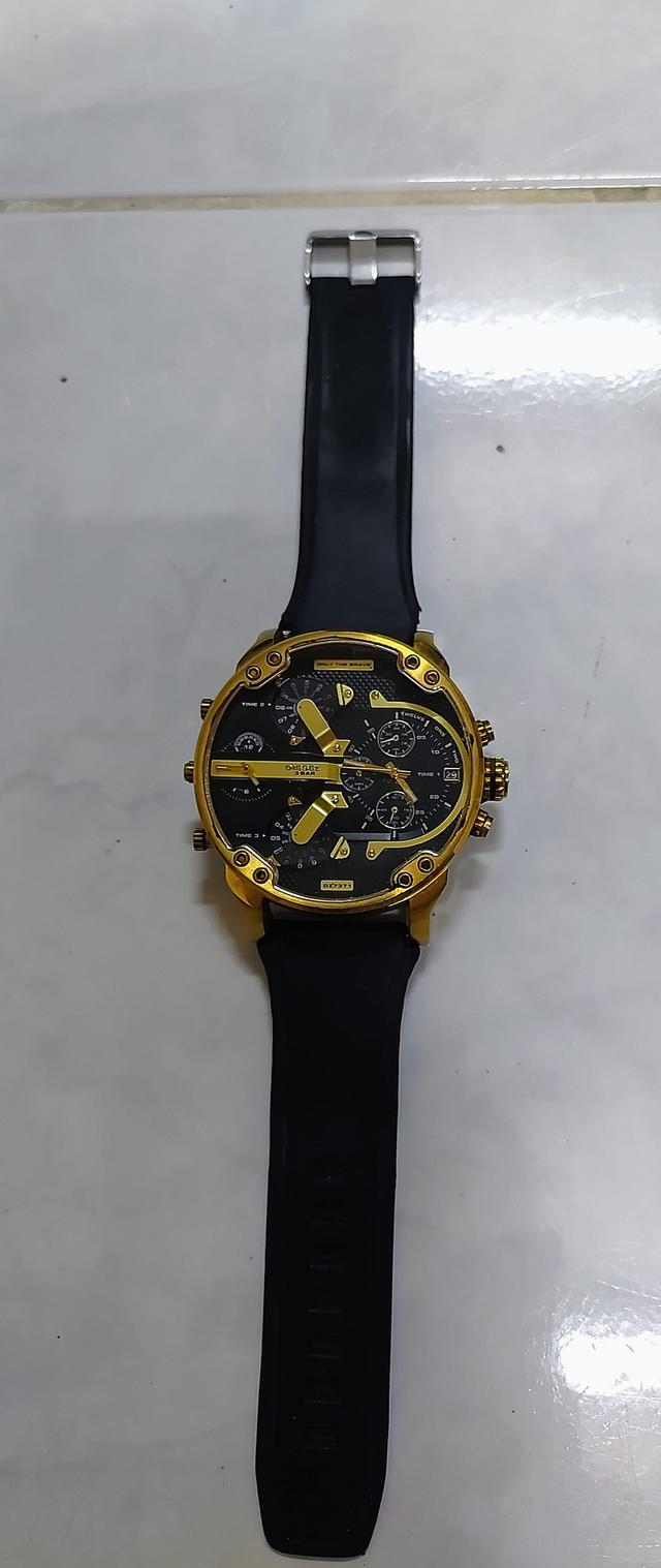 Diesel Mr.Daddy 2.0 Gold & Black Dial Mens Watch