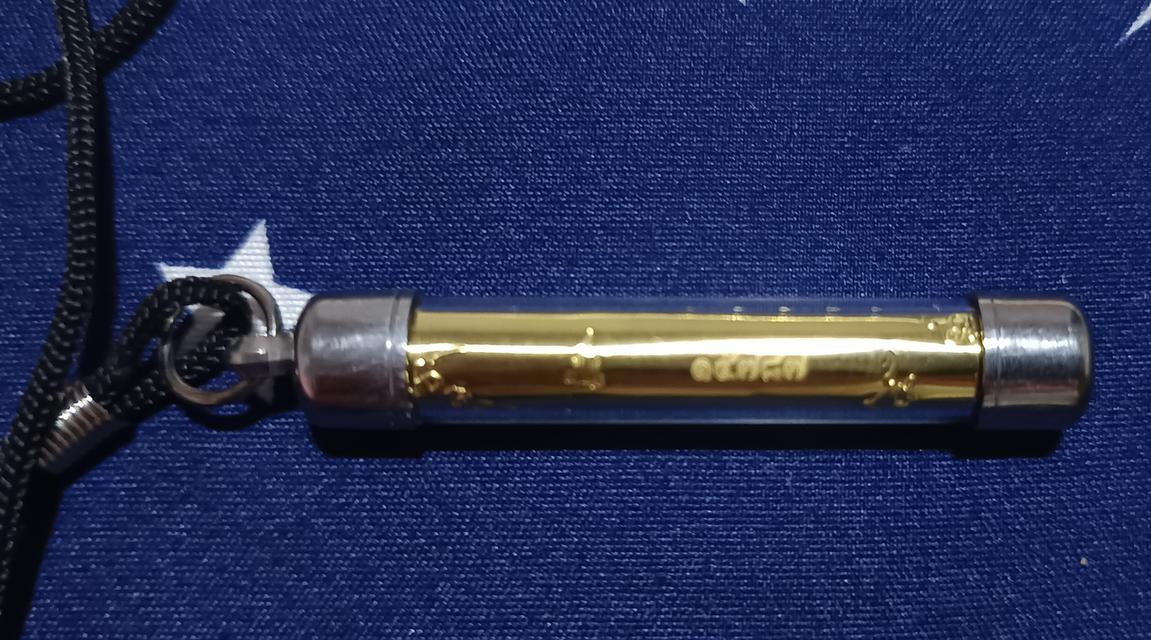 ตะกรุดอ้อป่อง (ปัญญาดี) เนื้อทองเหลือง หลวงปู่มหาศิลา สิริจันโท