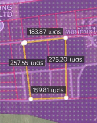 ขายที่ดินเขาคันทรงชลบุรี เสนอขายที่ดิน 29-3 -07.7 ไร่ ผังสีม่วงลายจุดขาวห่างจากท่าเรือแหลมฉบัง 38 กม.