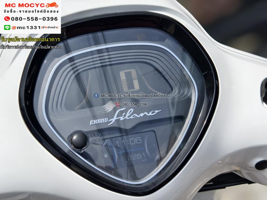 Grand Filano Hybrid รุ่นTOP ABS Keyless 2023 วิ่ง2000โล NO1169    6