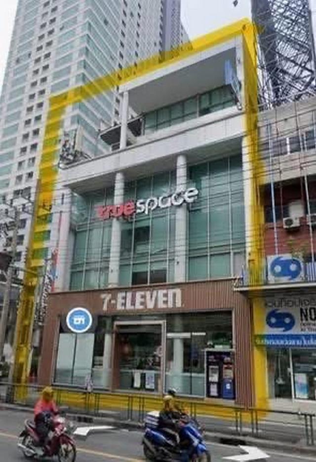 ขายอาคารพาณิชย์ 5.5 ชั้น พร้อมที่ดิน 61 ตร.วา ติดถนนอโศก ผังเมืองสีแดง FAR 10 1