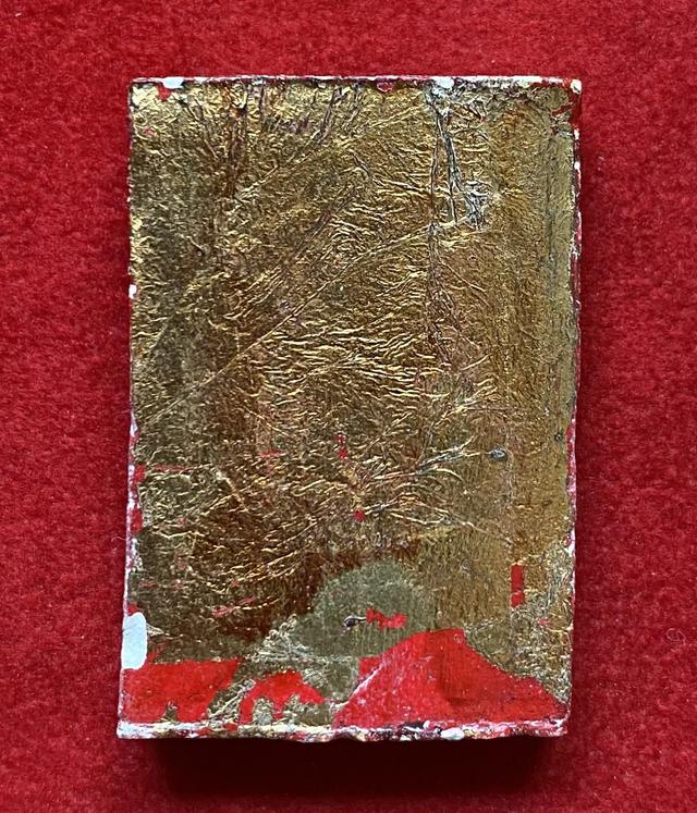 รูป พระสมเด็จ เคลือบสีเหลือง ดินเกาลินจากจีน ลงชาดปิดทอง จากกรุวัดพระแก้ว วังหน้า 2