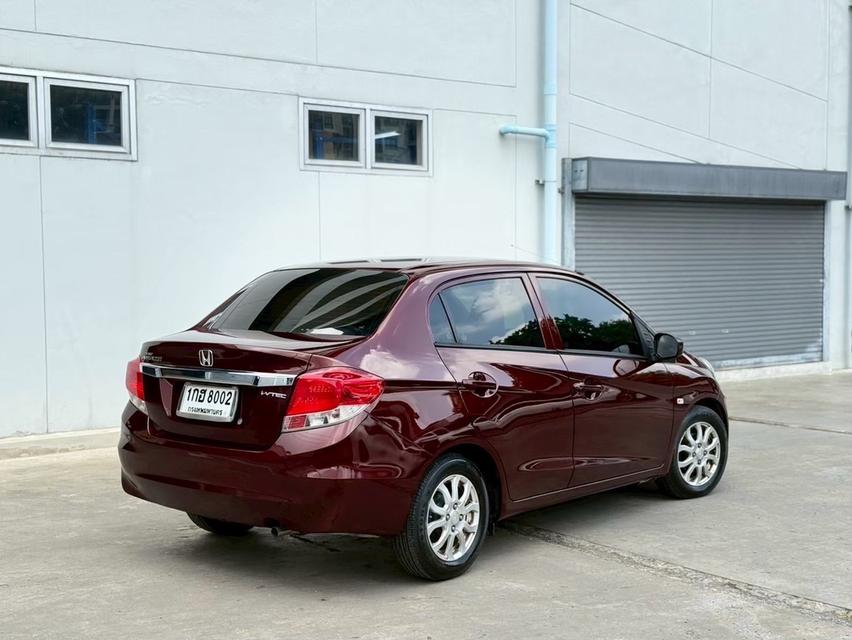 HONDA BRIO AMAZE 1.2V TOP 2013 สีแดง มือเดียวป้ายแดง 4