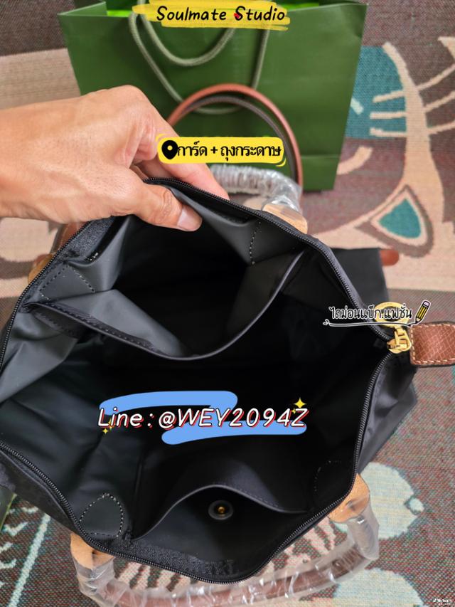 กระเป๋าถือ สะพายข้าง ไหล่ LONGCHAMP LE PLIAGE ORIGINAL TOTE BAG BLACK 7