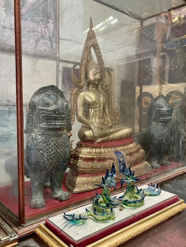 สิงห์โบราณ สิงห์อยุธยา สิงห์คู่ เนื้อสัมฤทธิ์ ตัวใหญ่ รูปหล่อสิงห์คู่ สิงห์สยาม 5