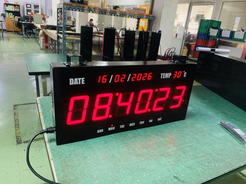 นาฬิกาดิจิตอลแขวนผนัง นาฬิกาโรงงาน รูปที่ 8