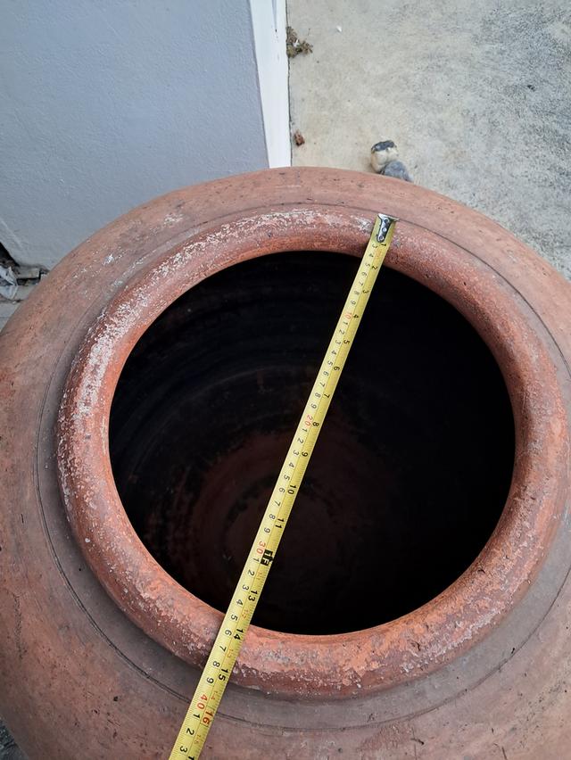 โอ่งแดงโบราณ แต่งบ้านแต่สวน สะสมได้ รูปที่ 3