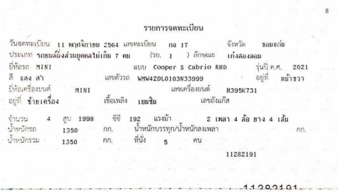 Mini Cooper S Cabriolet LCI F57 2021 รถใหม่ประหยัดไปเป็นล้าน คุ้มมากๆ 18