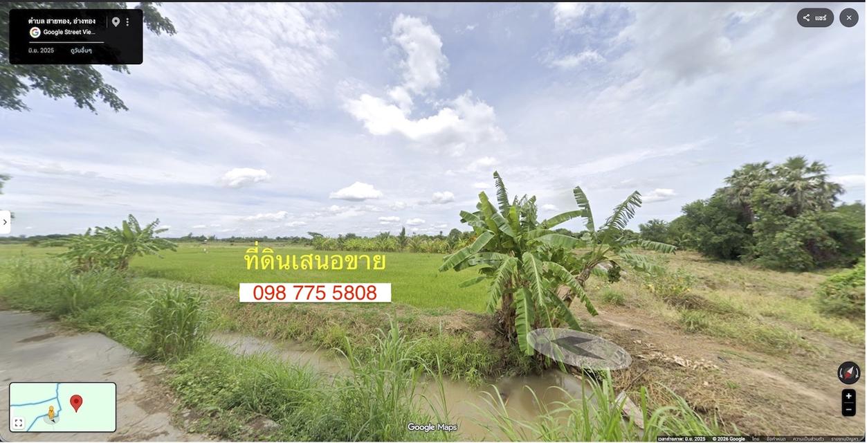 ขายที่นา 17 ไร่ เมืองอ่างทอง 098 7755 808 2