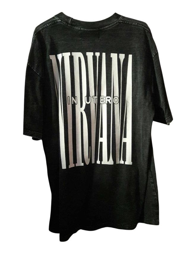 เสื้อฟอก Nirvnan มือสอง สภาพดี  โอเวอร์ไซส์ รูปที่ 2