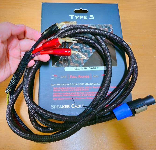 ขาย AudioQuest Type-5 (REL Sub Cable) 3 เมตร | หัว Banana-500 แท้ | ของแท้ซื้อจากร้าน ปิยะนัส