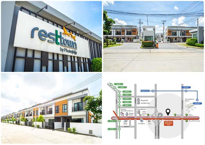 Th-119 : ทาวน์โฮมหลังมุม 2 ชั้น 28 ตร.วา Rest Town Bangna ถ.บางนา-ตราด กม.9 บางพลี 9