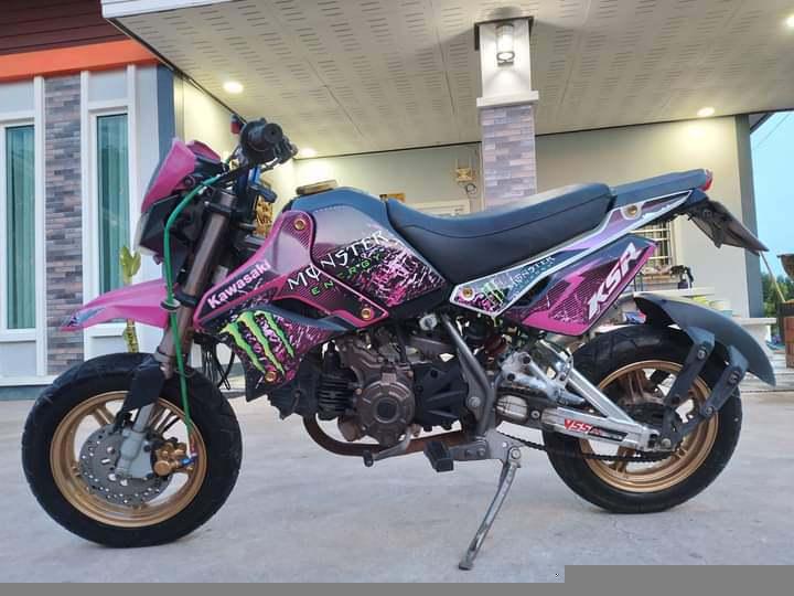 ขายรถรุ่น Kawasaki Ksr สีชมพูสีดำ 3