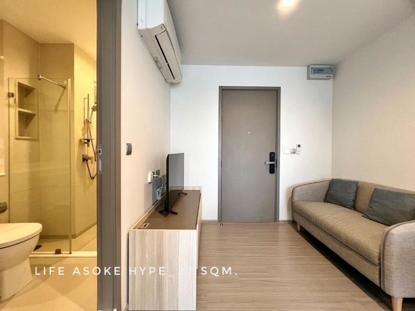 ให้เช่า คอนโด ห้องสตูดิโอ 1 นอน แยกครัว ชั้นสูง Life Asoke Hype : ไลฟ์ อโศก ไฮป์ 27 ตรม. ส่วนกลางดีมาก ใกล้MRT พระราม9 แ