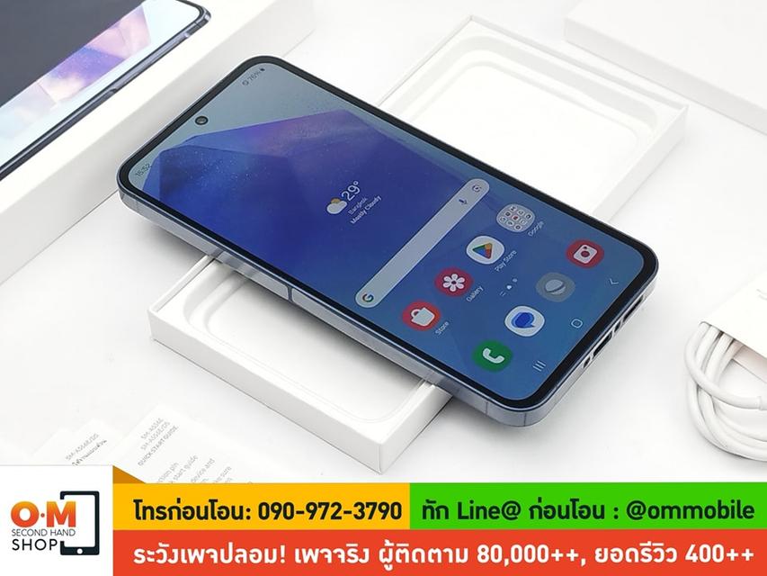 ขาย/แลก Samsung Galaxy A55 5G 12/256GB Awesome Navy ศูนย์ไทย ประกันศูนย์ยาว สวยมาก แท้ ครบกล่อง เพียง 11,990 บาท  5