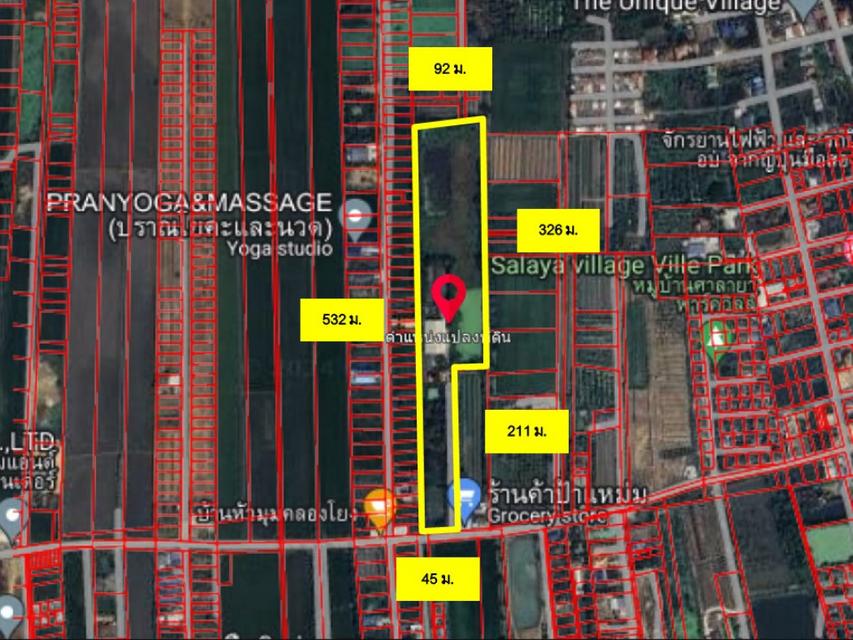 ขาย ที่ดิน พร้อมโรงงานซอยเลียบคลองโยง 24 ไร่ 1 งาน 44 ตร.วา ใกล้ศาลายา เหมาะทำโครงการจัดสรร โกดังโรงงาน 2