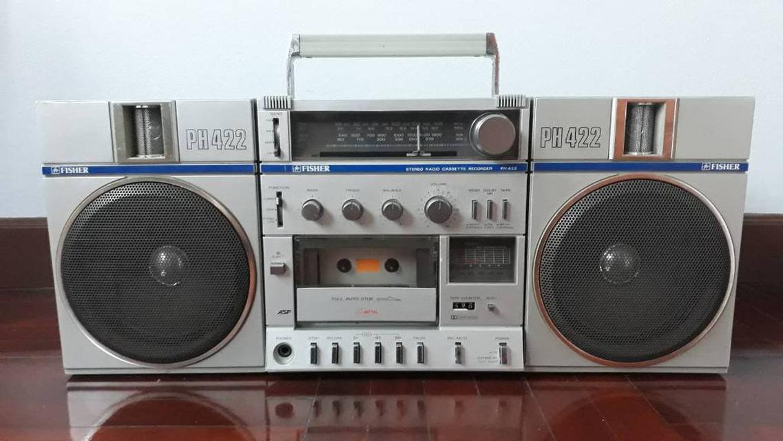 วิทยุสเตอริโอ Fisher รุ่น PH 422 Vintage BOOMBOX สภาพดี 1