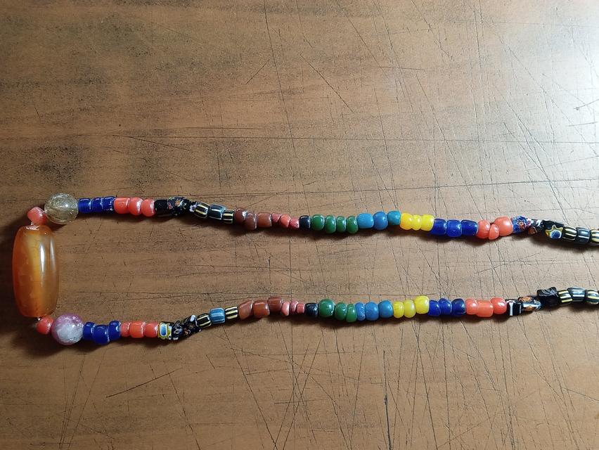 สร้อยหินทวารวดีโบราณยาวสวมหัวได้ รูปที่ 4