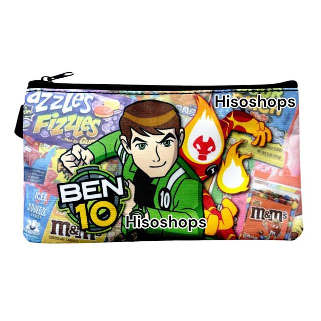 NEW/ BEN10 ALIEN FORCE กล่องดินสอเบนเท็น กระเป๋าดินสอ แบบผ้า สีสันสดใส เหมาะสำหรับน้องๆวัยเรียน