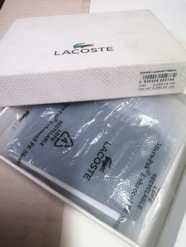 กระเป๋าสตางค์​ Lacoste​ แท้​พร้อมกล่อง 6