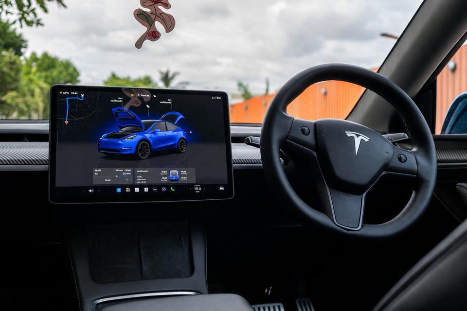 Tesla Model Y Performance AWD 2022 สีน้ำเงิน รูปที่ 14