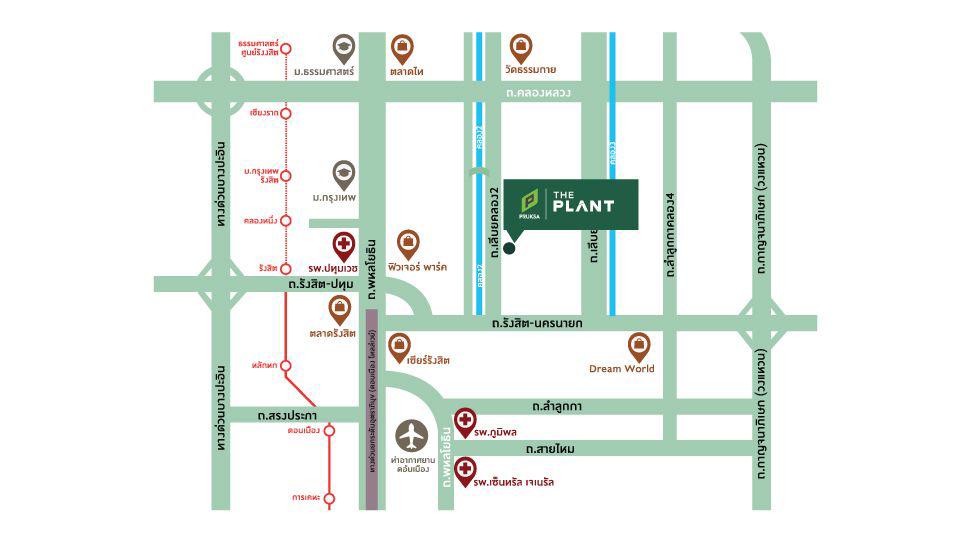 ให้เช่าบ้านเดี่ยว The Plant Rangsit-Klong 2 ถนนเลียบคลอง2  ปทุมธานี ใกล้ฟิวเจอร์,ดรีมเวิล์ด  เช่า27,000บ./ด. เลี้ยงสัตว์ได้ เนื้อที่ 41.5 ตรว. 3นอน  2 2