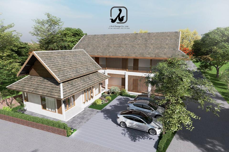 บ้าน รับออกแบบและรับเหมาก่อสร้าง 2